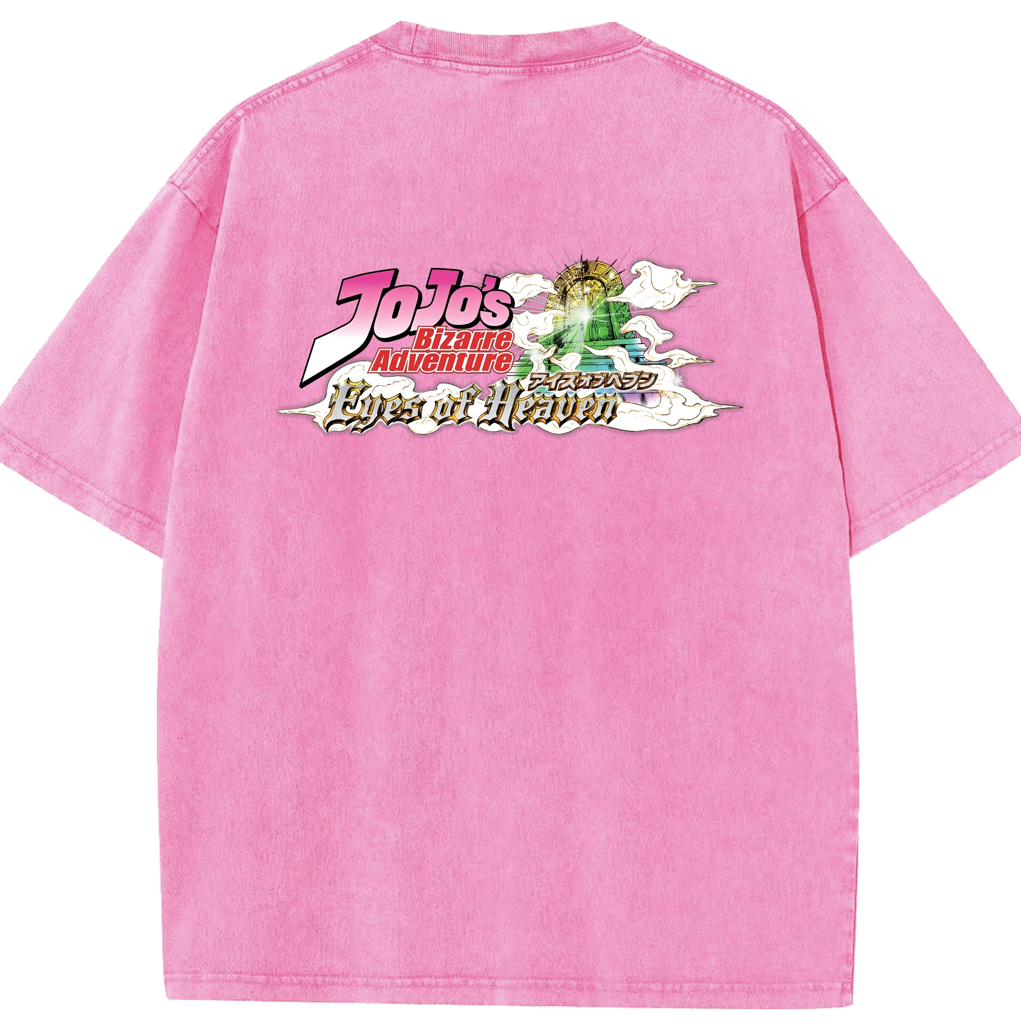 （画像用） ジョジョの奇妙な冒険 JoJo's Bizarre Adventure 綿100% ヴィンテージ風 半袖Tシャツ（背面プリント）